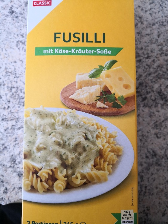 K-Classic, Fusilli mit Käse-Kräuter-Sauce Kalorien - Teigwaren - Fddb