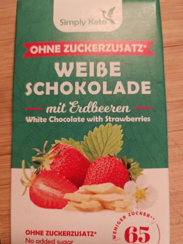 Simply Keto Weisse Schokolade, mit Erdbeeren by cannabold | Uploaded by: cannabold