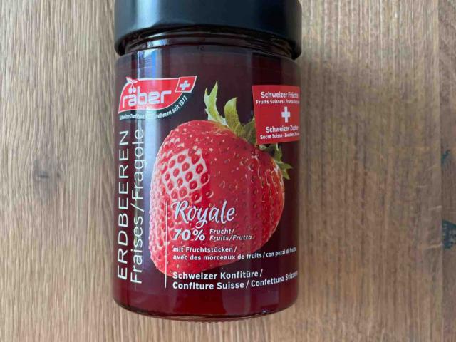 Kobfitüre Erdbeeren Räber 70% Frucht, mit Fruchtstücken von snak | Hochgeladen von: snake55