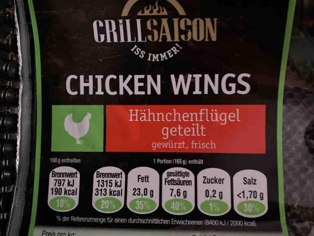 Chicken Wings, Hähnchenflügel geteilt gewürzt, frisch von Fitphi | Hochgeladen von: Fitphil99