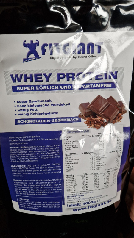 Whey Protein  Schoko von sthehn82 | Hochgeladen von: sthehn82