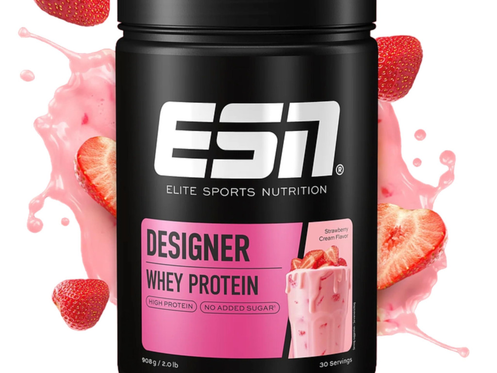 ESN Designer Whey Protein, Strawberry Cream von leonievictoriaku | Hochgeladen von: leonievictoriakub ESN Designer Whey Protein, Strawberry Cream von leonievictoriaku | Hochgeladen von: leonievictoriakub
