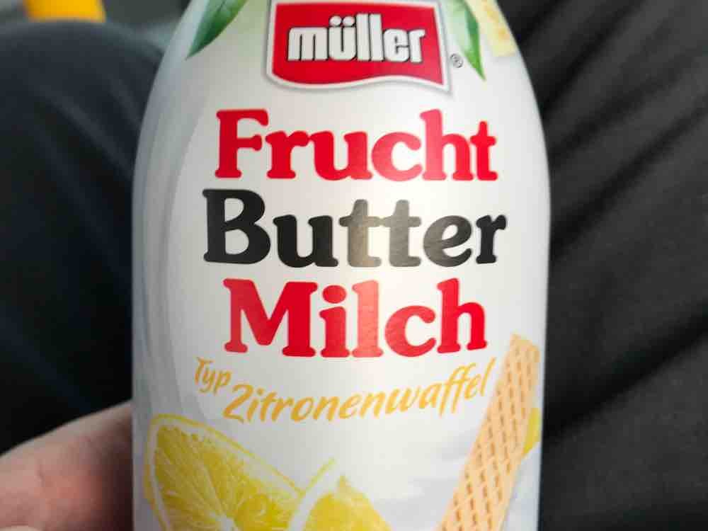 Müller, Frucht Buttermilch, Typ Zitronenwaffel Kalorien - Milch ...