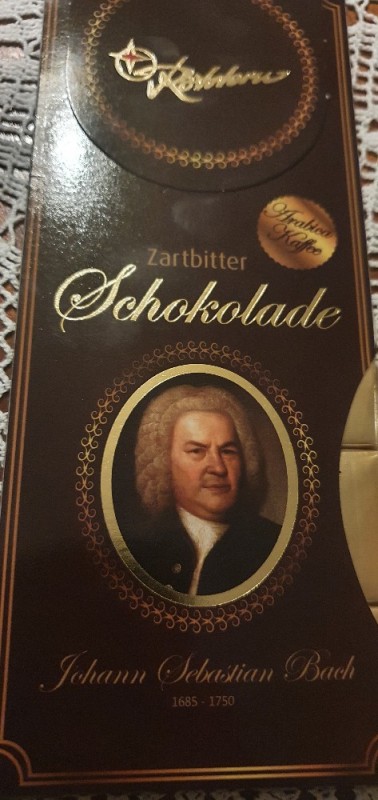 Zartbitter Schokolade "Johann Sebastian Bach" von Wind | Hochgeladen von: Windy