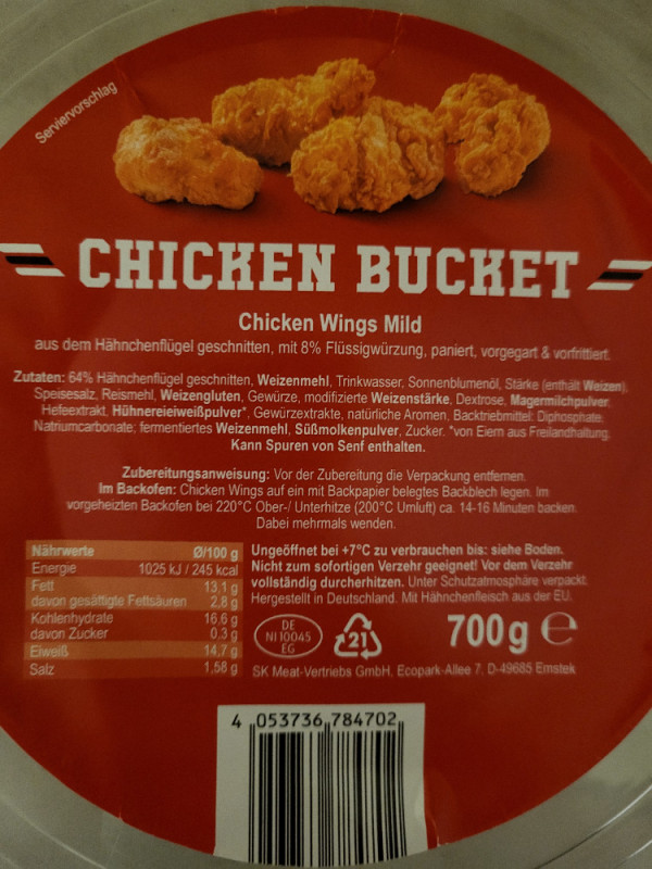 Chicken Bucket, Chicken Wings Mild von BennoW | Hochgeladen von: BennoW