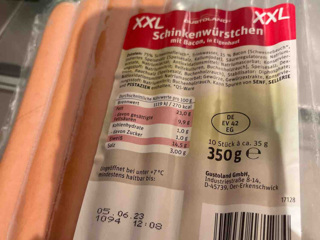 Schinkenwürstchen, mit Bacon, in Eigenhaut von danydestiny | Hochgeladen von: danydestiny