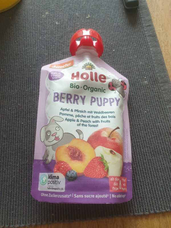 Berry Puppy (Apfel mit Pfirsich und Waldbeeren) von Chonky_enby | Hochgeladen von: Chonky_enby