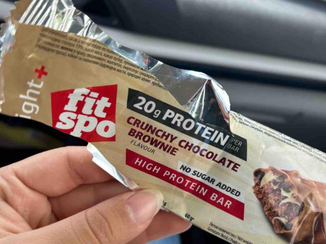 Fit Spo High Protein Bar, Crunchy Chocolate Brownie von fittami | Hochgeladen von: fittami