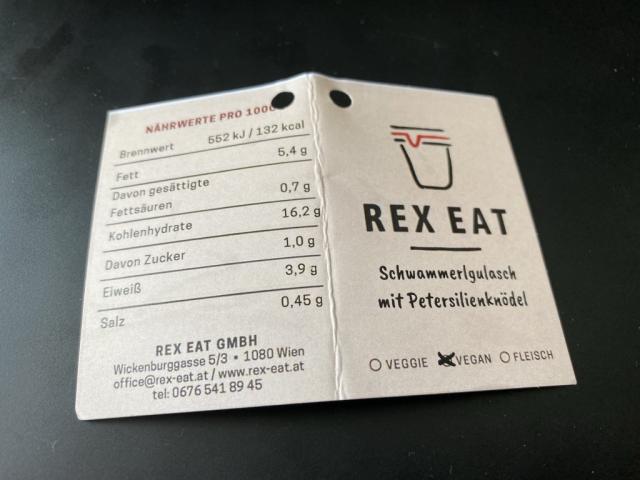 Rex Eat: Schwammerlgulasch mit Petersilknödel | Hochgeladen von: chriger