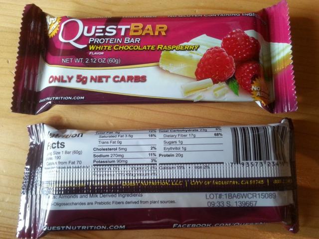 Quest Bar, White Chocolate Raspberry | Hochgeladen von: Guinness93
