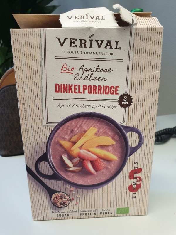 Verival Dinkelporridge, Aprikose-Erdbeere von Maddylein | Hochgeladen von: Maddylein