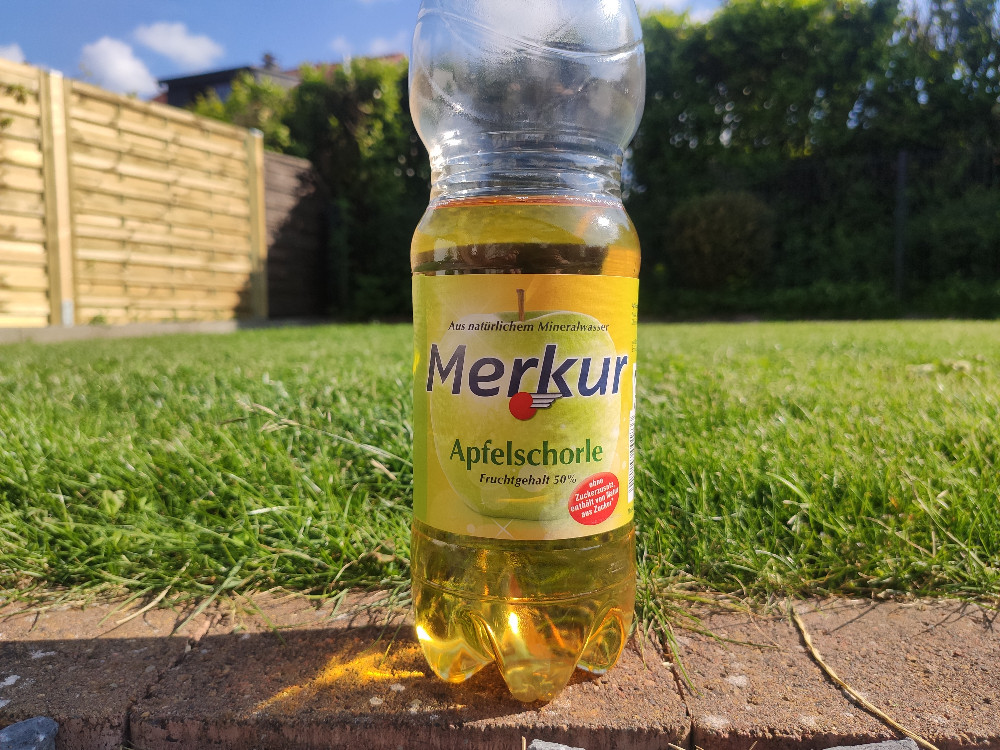 Apfelschorle Merkur, Fruchtgehalt 50% von Teddyminator | Hochgeladen von: Teddyminator