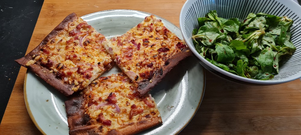 Elsässer Flammkuchen mit Bacon von Anni86FFM | Hochgeladen von: Anni86FFM