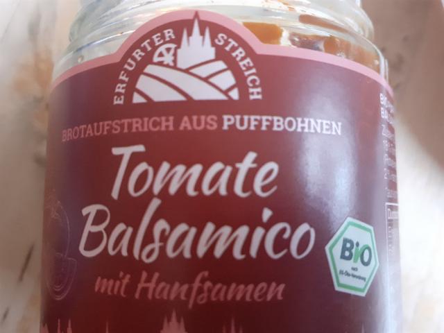 Brotaufstrich aus Puffbohnen, Tomate Balsamico mit Hanfsamen von | Hochgeladen von: freetkosen01130