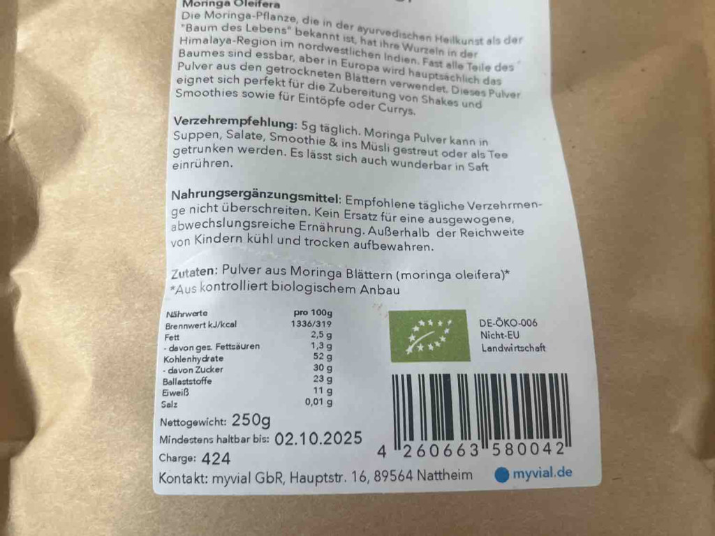 Bio Moringa Pulver von pataugus | Hochgeladen von: pataugus