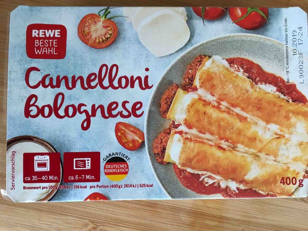 Rewe Beste Wahl Canelloni Bolognese Kalorien Neue Produkte Fddb