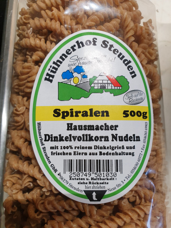 Spiralen, Hausmacher Dinkelvollkorn Nudeln von Frannies | Hochgeladen von: Frannies
