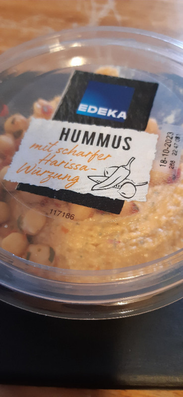 Hummus, mit scharfer Harissa - Würzung von mandy_1979 | Hochgeladen von: mandy_1979