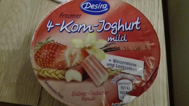 fettarmer 4-Korn-Joghurt mild, Erdbeer-Rhabarber-Vanille | Hochgeladen von: bodensee