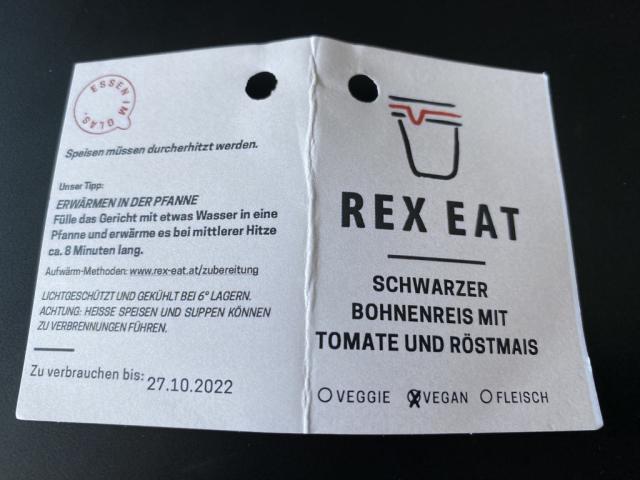 Rex Eat: Schwarzer Bohnenreis mit Tomate und Röstmais | Hochgeladen von: chriger