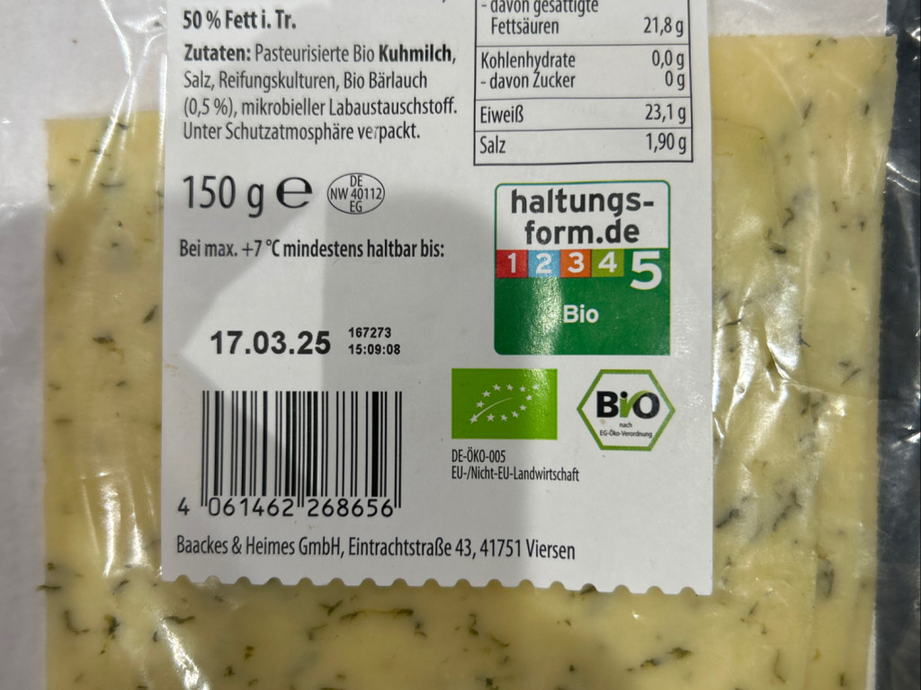 Bio Bärlauchkäse von FaSei | Hochgeladen von: FaSei