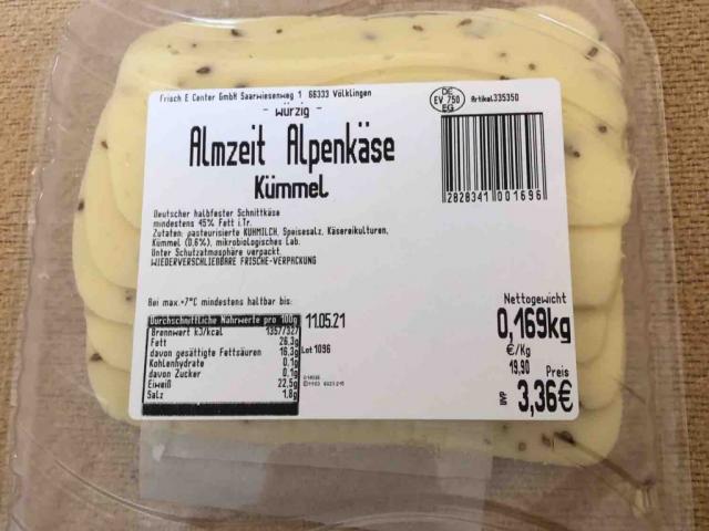 Almzeit. Alpenkäse Kümmel, 45%  Fett i.Tr. von Heikogr | Hochgeladen von: Heikogr