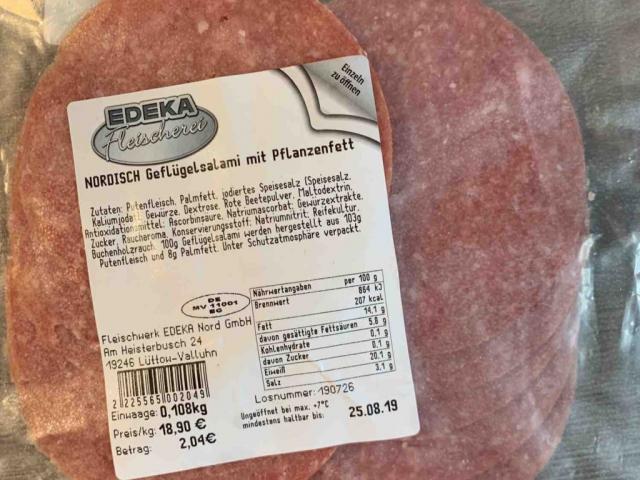 Geflügelsalami mit Pflanzenfett von Dustin1987 | Hochgeladen von: Dustin1987