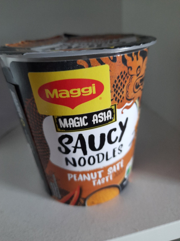 Saucy Noodles, Peanut Saté Taste, Trockenprodukt von buecherbine | Hochgeladen von: buecherbine