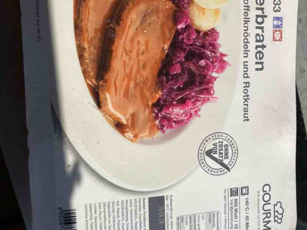 Sauerbraten, mit Kartoffelknödel und Rotkohl von haro90 | Hochgeladen von: haro90