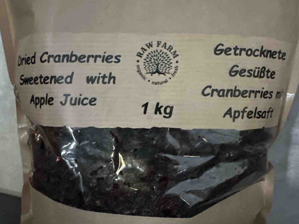 Getrocknete Cranberries, gesüßt mit Apfelsaft von BLAZE | Hochgeladen von: BLAZE