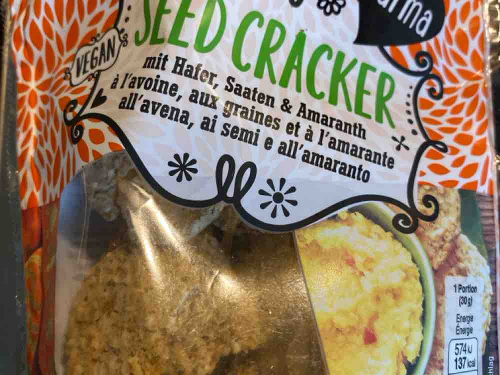 Seed Cracker mit Hafer, Sasten & Amaranth, ohne Gluten, Vega | Hochgeladen von: Wiborada
