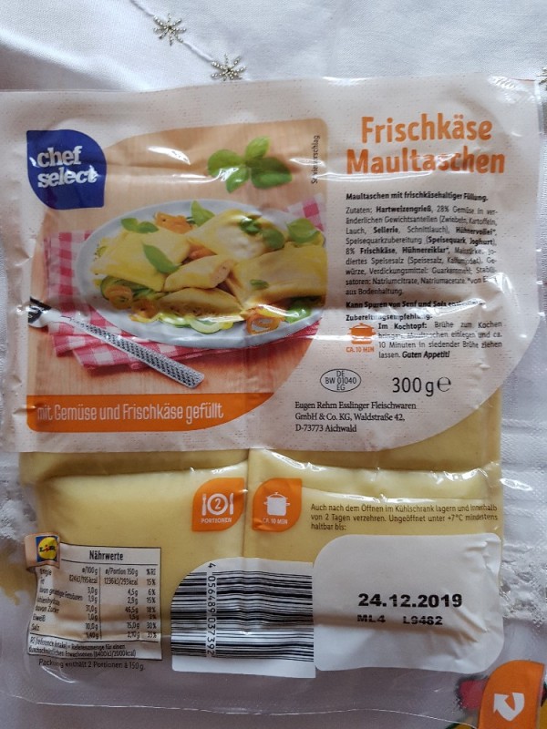 Frischkäse Maultaschen von tinam73 | Hochgeladen von: tinam73