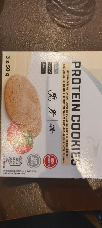 protein cookies, mit schokogeschmack typ weisse Schokolade und e | Hochgeladen von: schnablines