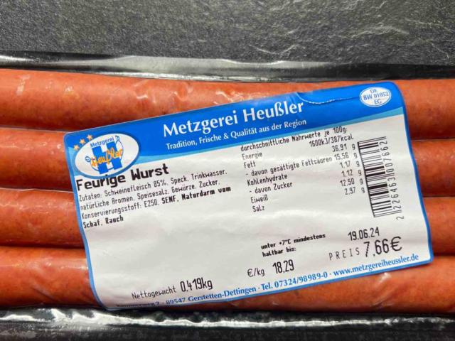 Feurige Wurdt, ca.100g pro Wurst von Alex2702 | Hochgeladen von: Alex2702