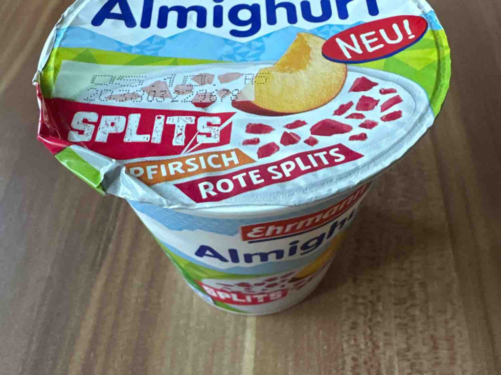 Almighurt Splits Pfirsich mit roten Splits, 3,8% Fett von Becker | Hochgeladen von: Beckero