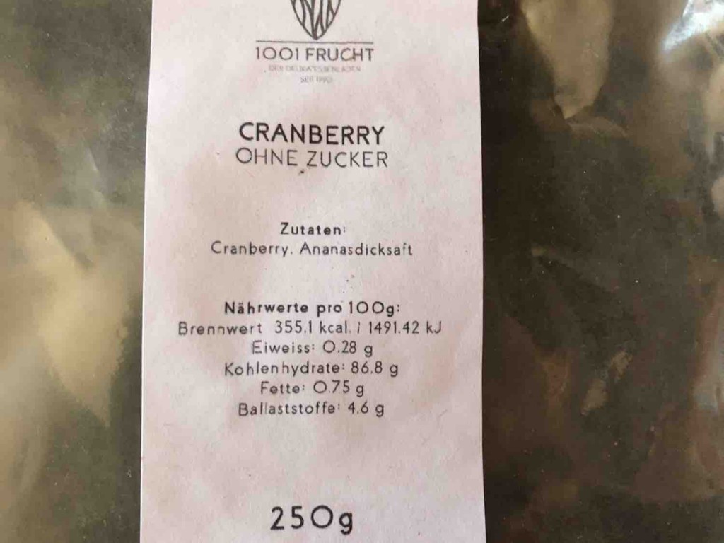 Cranberry, Ohne Zucker  von marylou246 | Hochgeladen von: marylou246