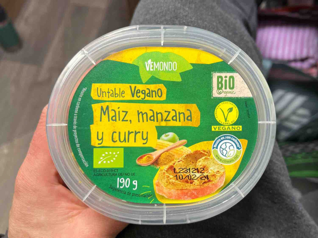 Untable Vegano Maiz, manzana y curry, Bio Organic Vegano von Dom | Hochgeladen von: DomeKx
