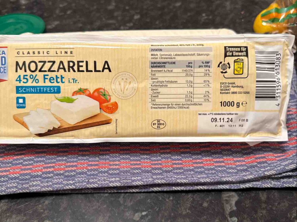 Mozzarella, 45% Fett von Fuko5858 | Hochgeladen von: Fuko5858