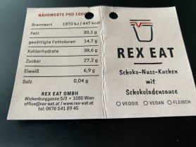 Rex Eat: Schoko-Nuss-Kuchen mit Schokoladensauce, Schokolade | Hochgeladen von: chriger