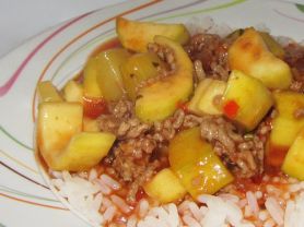 Reis mit Zucchini in Zigeunersoße | Hochgeladen von: Pinkzessin
