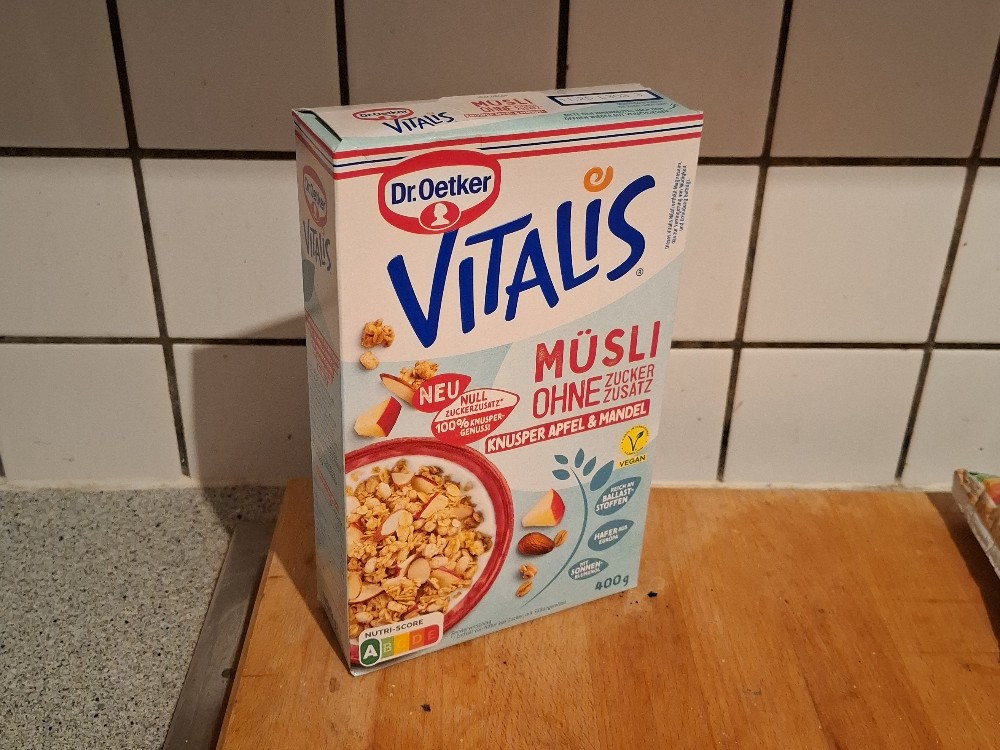 Vitalis Müsli - Knusper Apfel & Mandel, Ohne Zuckerzusatz von bu | Hochgeladen von: buecherbine