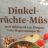 Dinkel Früchte Müsli, nach Hildegard von Bingen von Meisenman | Hochgeladen von: Meisenman