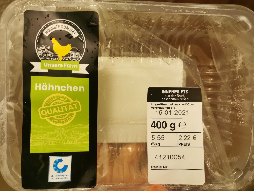 Hähnchen Innenfilets, aus der Brust, geschnitten, frisch von Tjo | Hochgeladen von: Tjorven