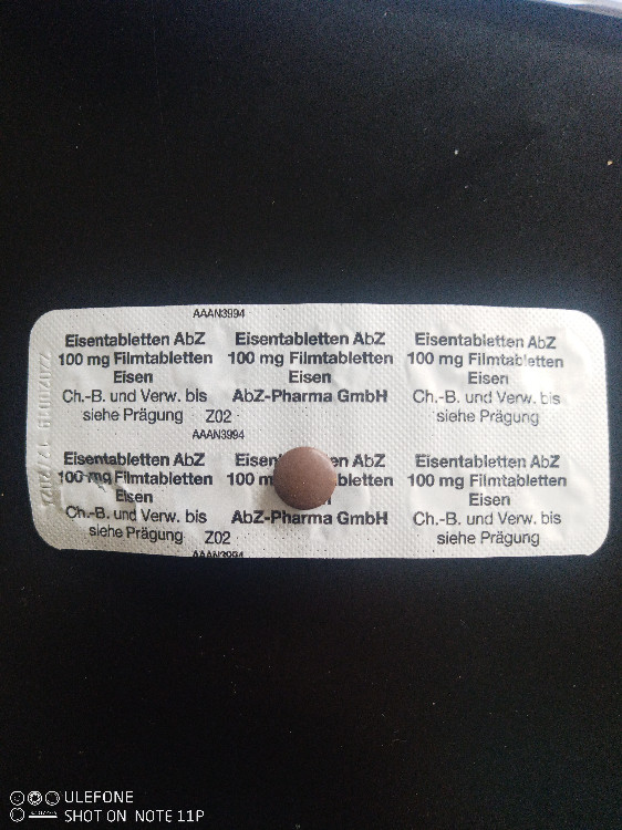 Eisentabletten  AbZ, 100mg von Mel1980 | Hochgeladen von: Mel1980