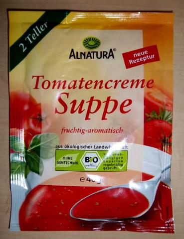 Alnatura Tomatencreme Suppe, vegetarische Tomatensuppe | Hochgeladen von: wicca
