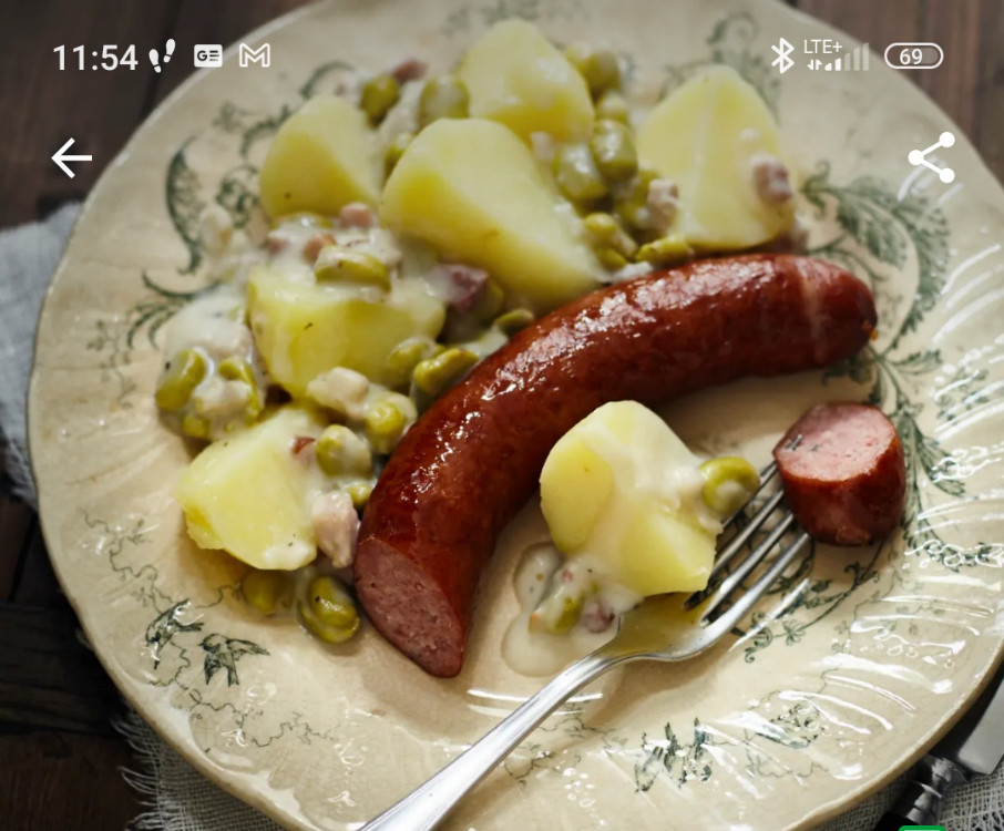 Dicke Bohnen mit Kartoffeln und Mettwurst von chwein | Hochgeladen von: chwein