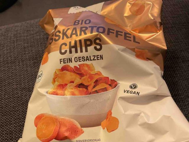 Bio Süsskartoffelchips, fein gesalzen von Alina0303 | Hochgeladen von: Alina0303