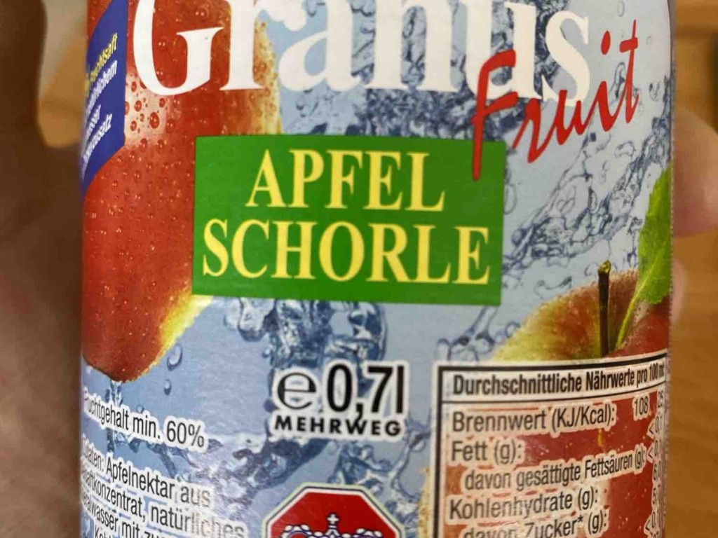 Granus Apfel Schorle, 60%Fruchtsaft von aberg | Hochgeladen von: aberg