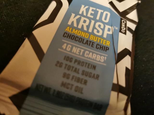 Keto Krisp Bar, Almond Butter Chocolate Chip by cannabold | Uploaded by: cannabold