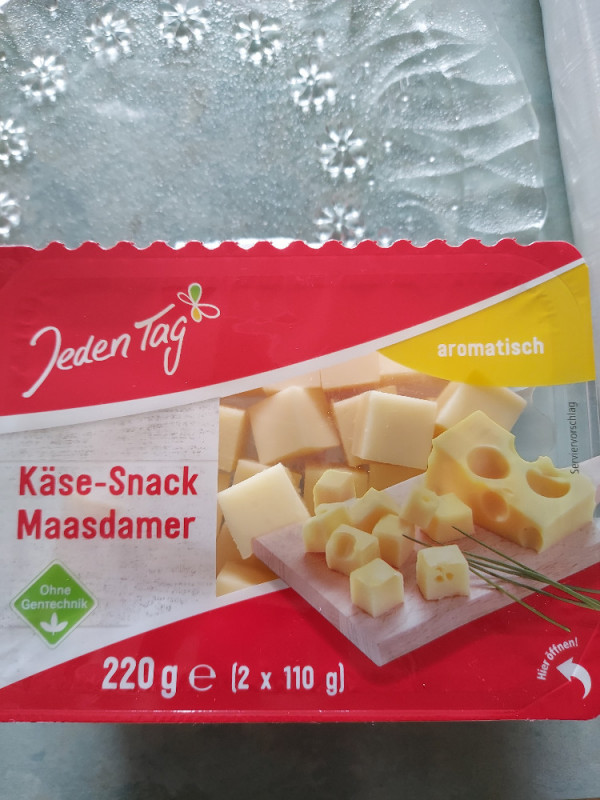 Jeden Tag, Käse-Snack Maasdamer, aromatisch Kalorien - Neue Produkte - Fddb